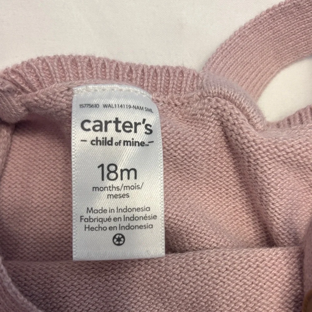 Carter's Cozy Knit Diaper Cover Set - Light Pink - Picture 6 of 6
